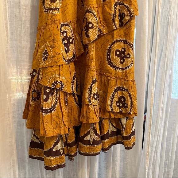 NWT Love the Label Anthropologie Adrienne Ruffled Boho Maxi Dress size large - Picture 14 of 16